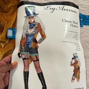 Classic Mad Hatter Costume size LARGE